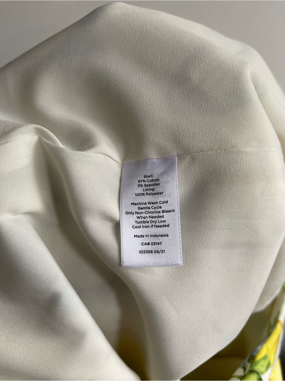 Talbots Lemon Blossom Print A-Line Cotton Blend Skirt Size 10 Summer Cottagecore - Picture 8 of 11